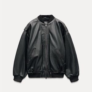 Zara 100% Leather Jacket